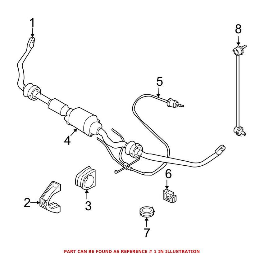 BMW Sway Bar - Front (Dynamic Drive) 37116780009